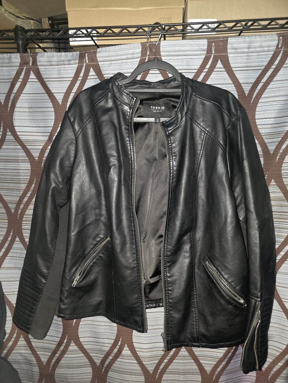 Faux Leather Moto